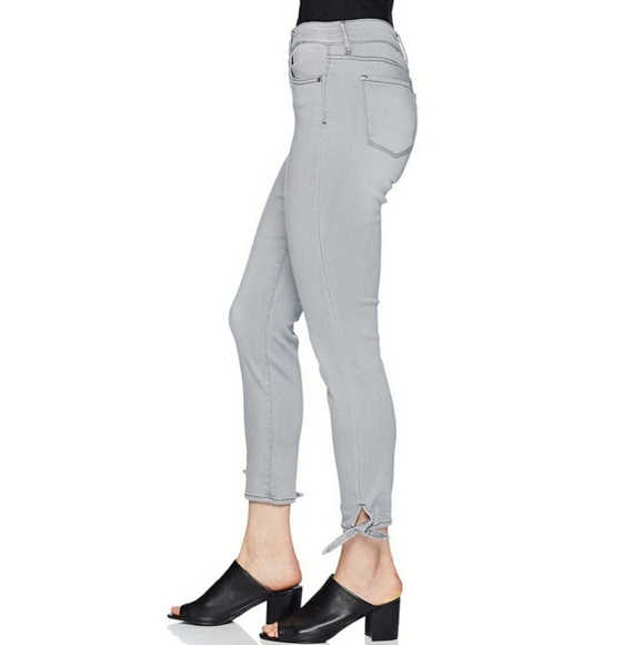 NYDJ AMI Grey Skinny Ankle High Rise Jeans Size 8 - Picture 5 of 8